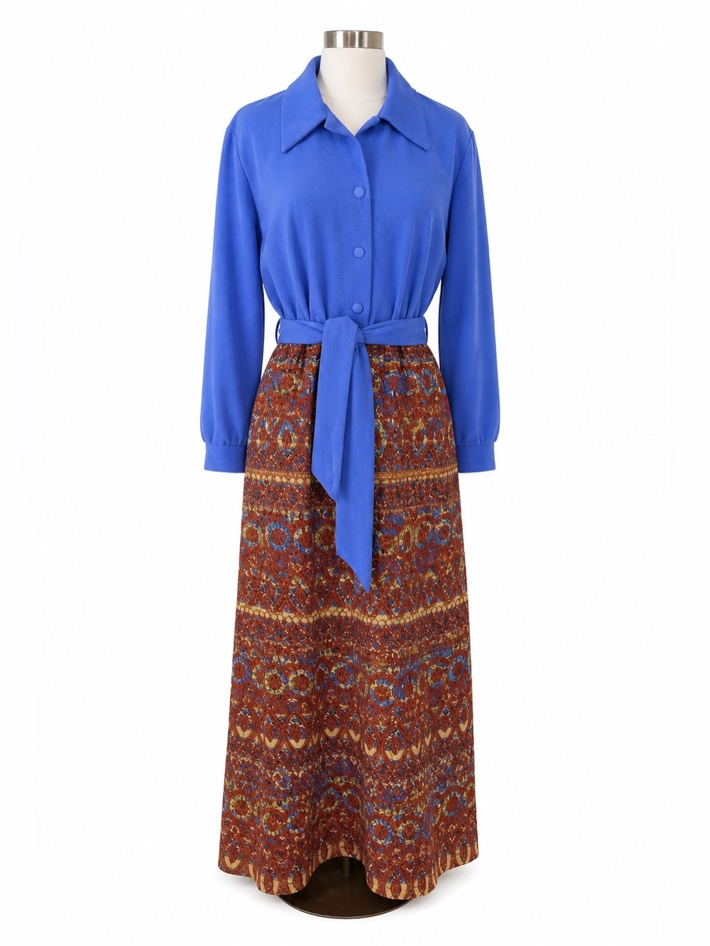 Vintage 60s 70s Van Raalte At Home Hostess/Lounge Dress S/M